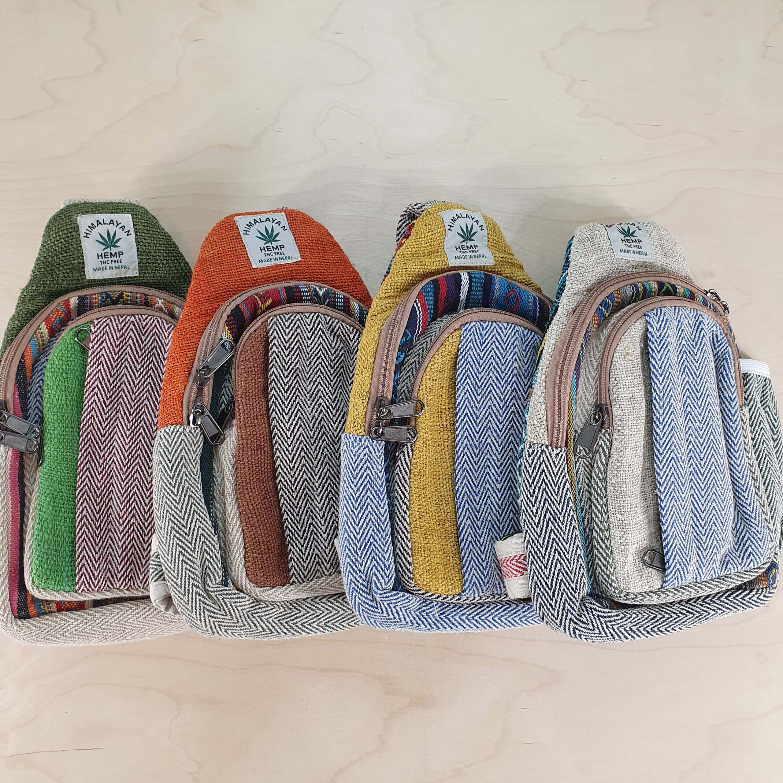 Stylish Cross Shoulder Hemp Bag Nepal Hemp Wholesale